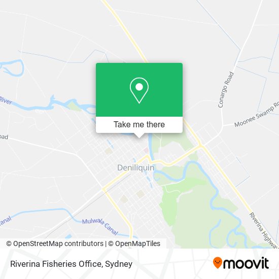 Riverina Fisheries Office map