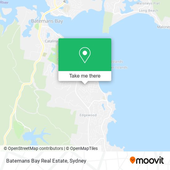 Batemans Bay Real Estate map