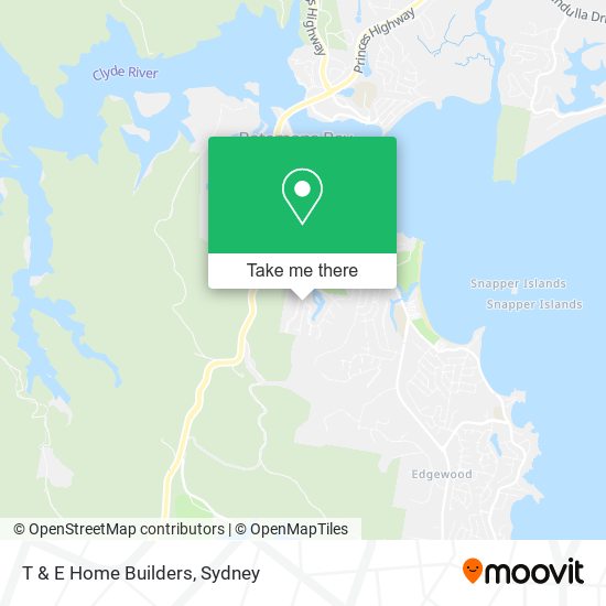 T & E Home Builders map