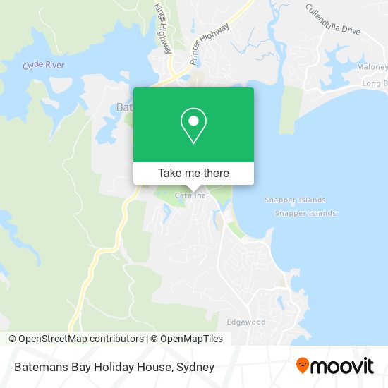 Batemans Bay Holiday House map