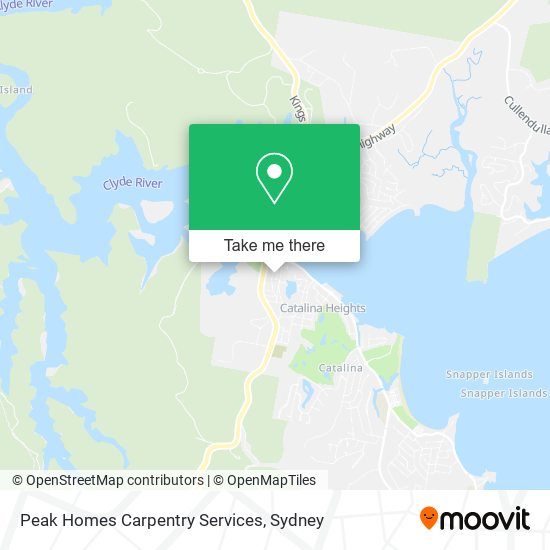 Peak Homes Carpentry Services map