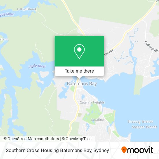 Southern Cross Housing Batemans Bay map