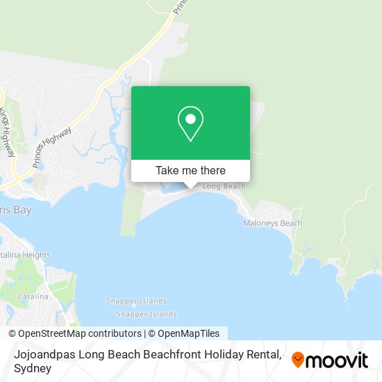 Jojoandpas Long Beach Beachfront Holiday Rental map
