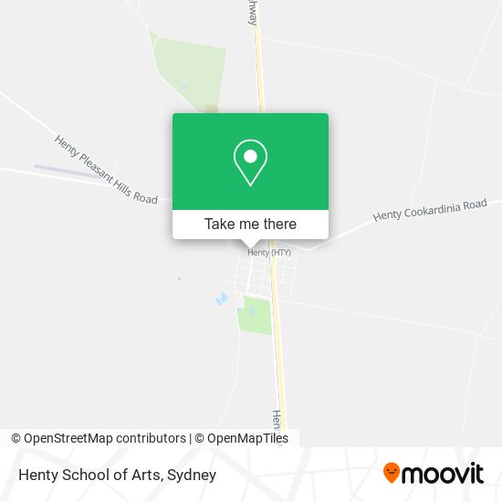 Mapa Henty School of Arts