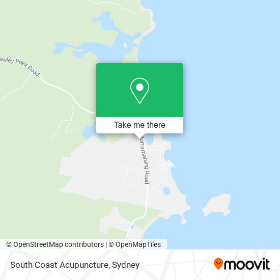 South Coast Acupuncture map