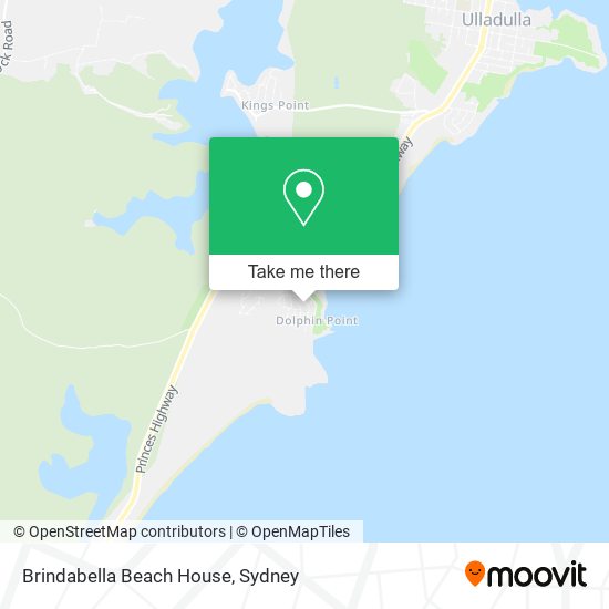 Mapa Brindabella Beach House