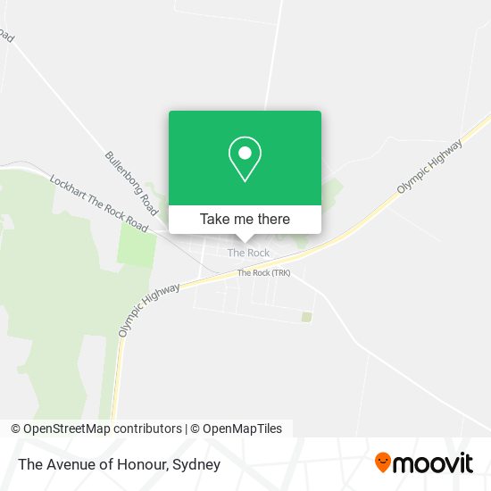 The Avenue of Honour map