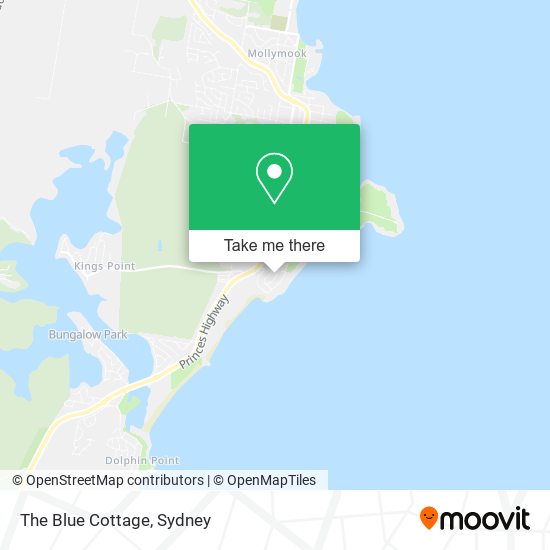 The Blue Cottage map