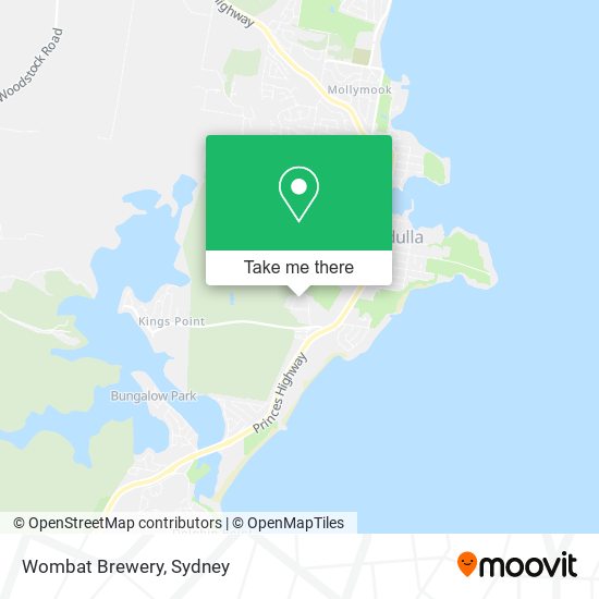 Wombat Brewery map