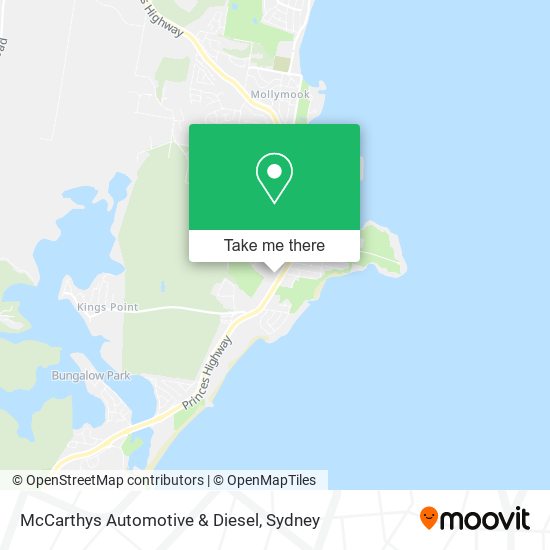 Mapa McCarthys Automotive & Diesel