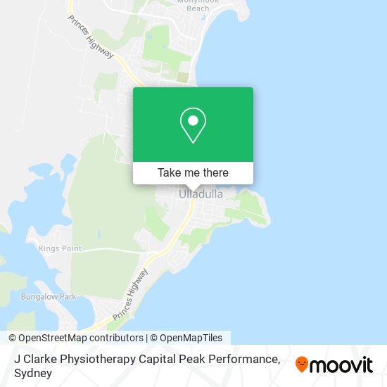 Mapa J Clarke Physiotherapy Capital Peak Performance