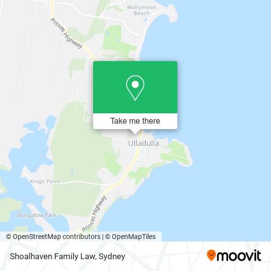 Shoalhaven Family Law map