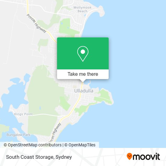 South Coast Storage map