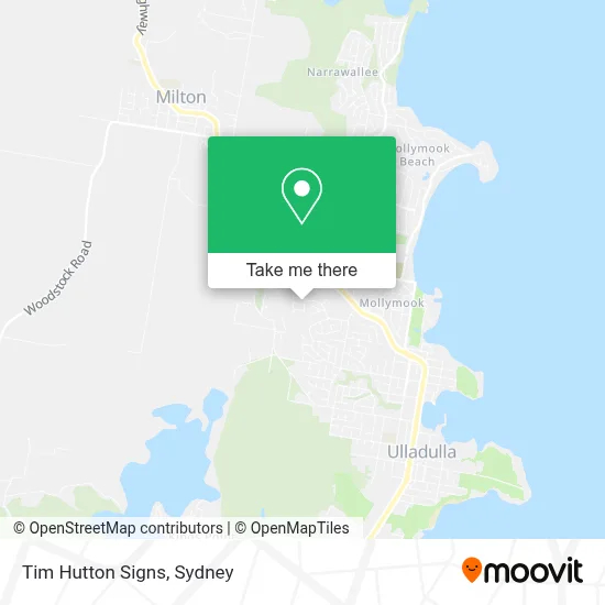 Tim Hutton Signs map