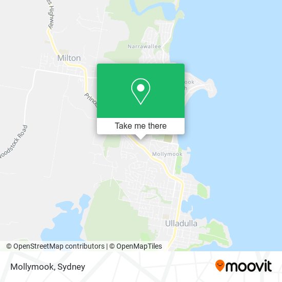 Mapa Mollymook