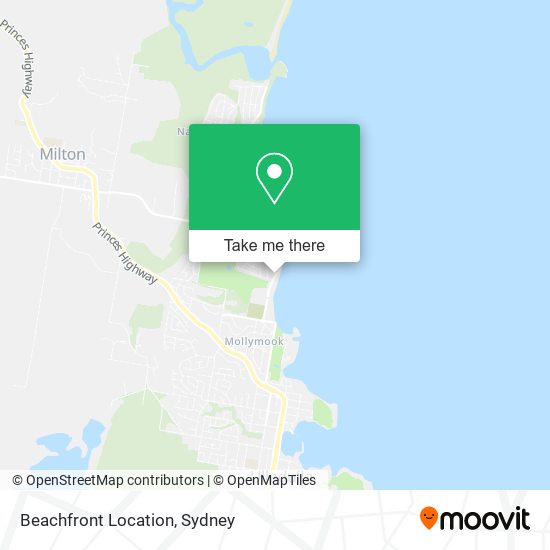 Beachfront Location map