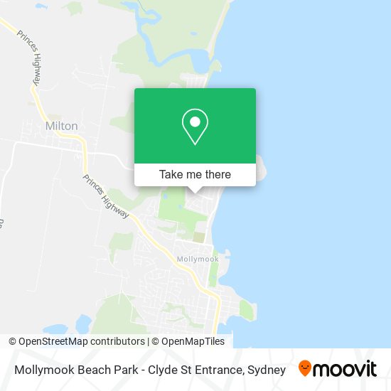 Mollymook Beach Park - Clyde St Entrance map