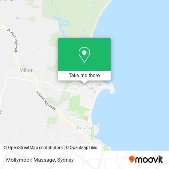 Mapa Mollymook Massage