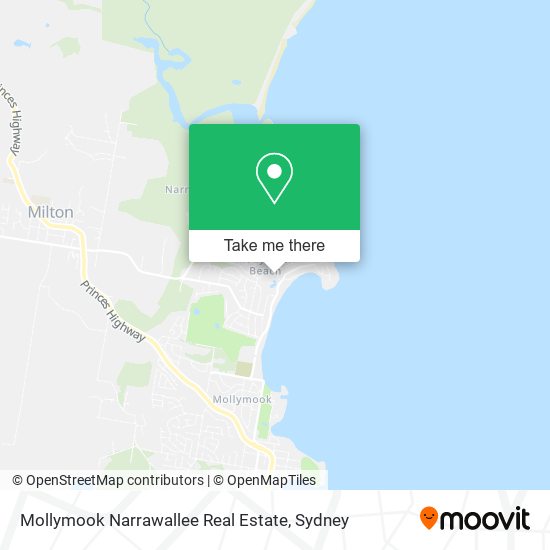 Mapa Mollymook Narrawallee Real Estate