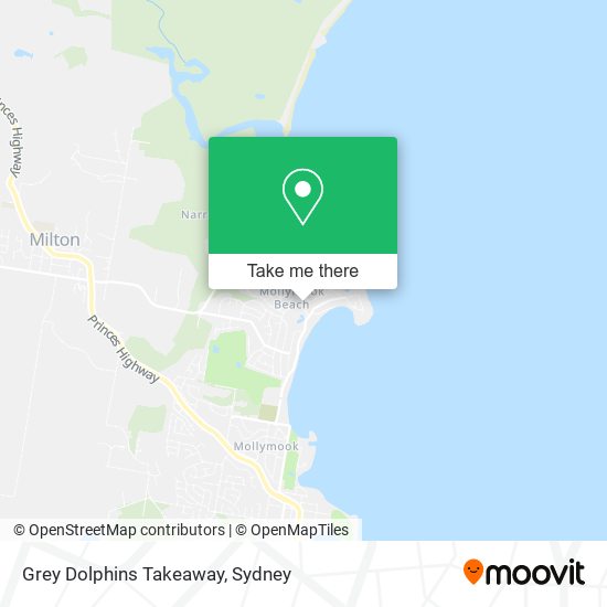 Grey Dolphins Takeaway map