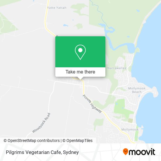 Pilgrims Vegetarian Cafe map