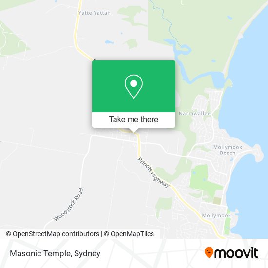 Masonic Temple map