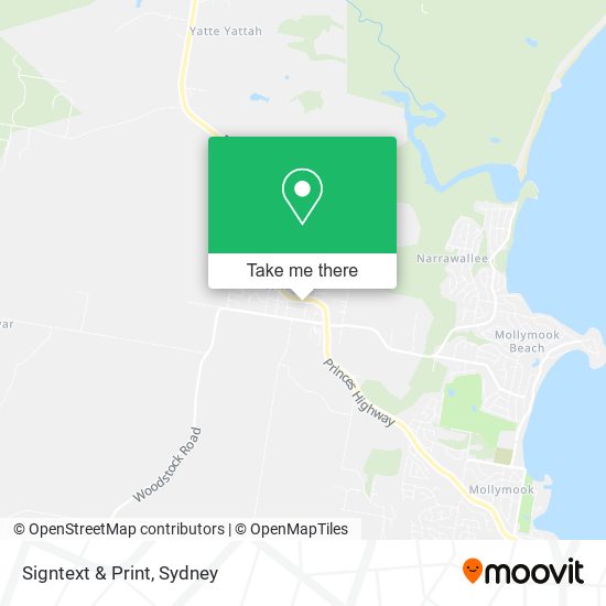 Signtext & Print map