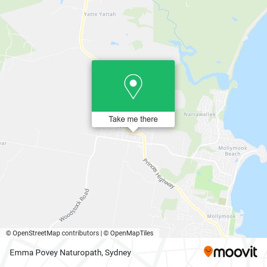 Emma Povey Naturopath map