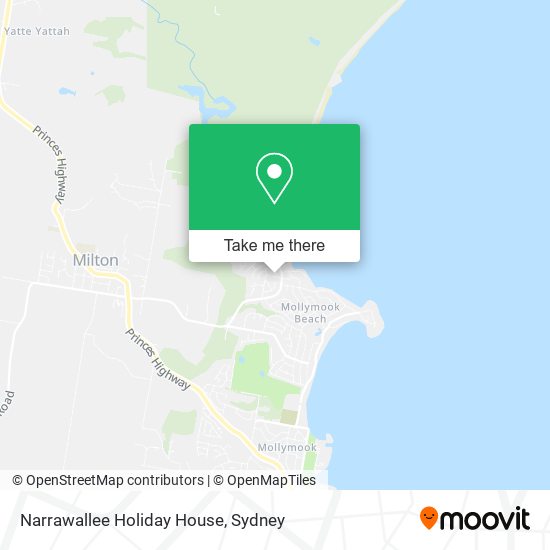 Narrawallee Holiday House map