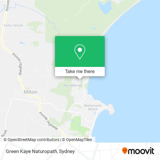 Green Kaye Naturopath map