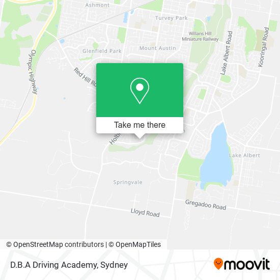 Mapa D.B.A Driving Academy