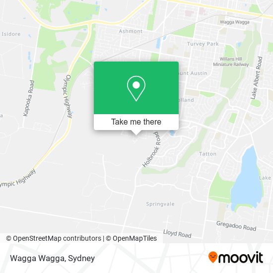 Wagga Wagga map