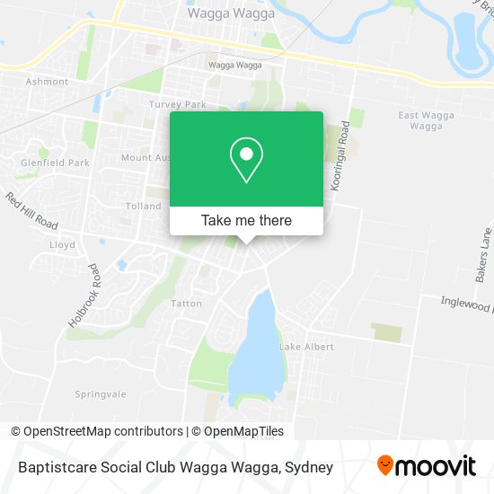 Baptistcare Social Club Wagga Wagga map