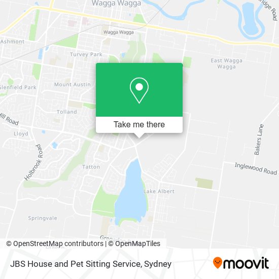 Mapa JBS House and Pet Sitting Service