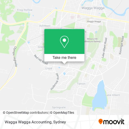 Wagga Wagga Accounting map