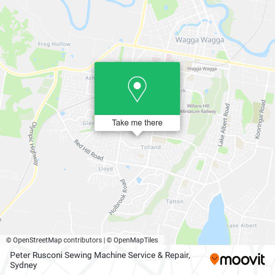 Peter Rusconi Sewing Machine Service & Repair map