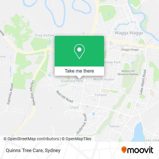 Quinns Tree Care map