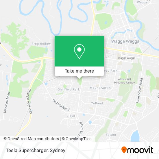 Tesla Supercharger map