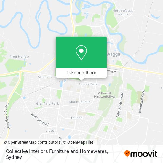 Collective Interiors Furniture and Homewares map
