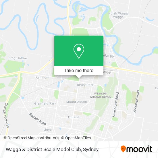 Mapa Wagga & District Scale Model Club