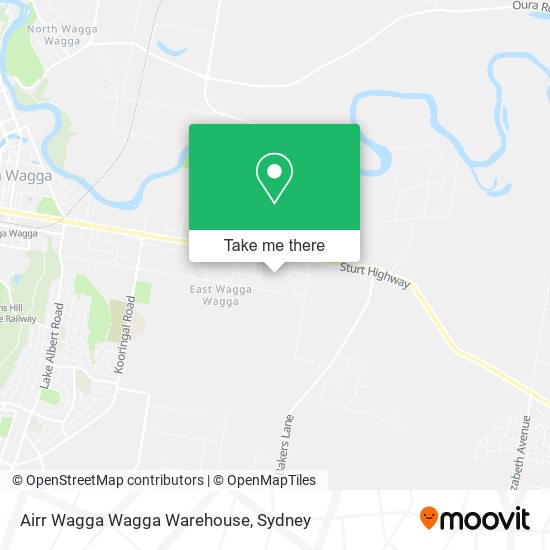 Airr Wagga Wagga Warehouse map