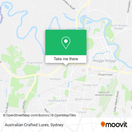 Australian Crafted Lures map