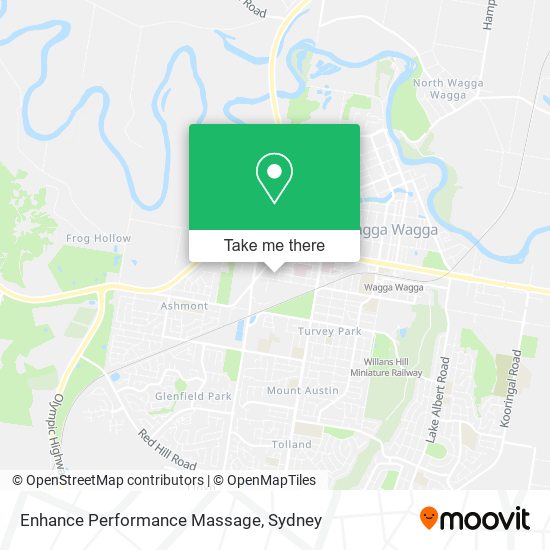 Enhance Performance Massage map