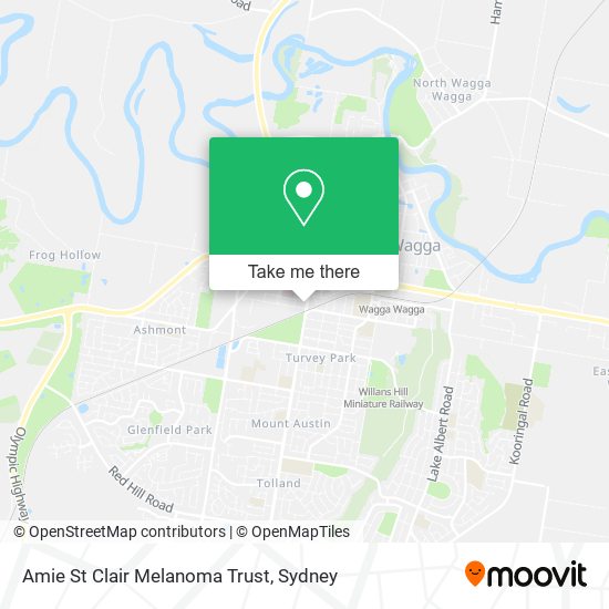 Amie St Clair Melanoma Trust map