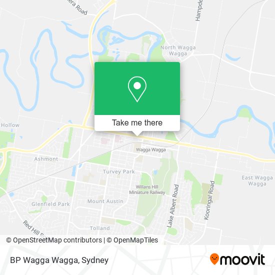 BP Wagga Wagga map