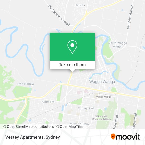 Vestey Apartments map