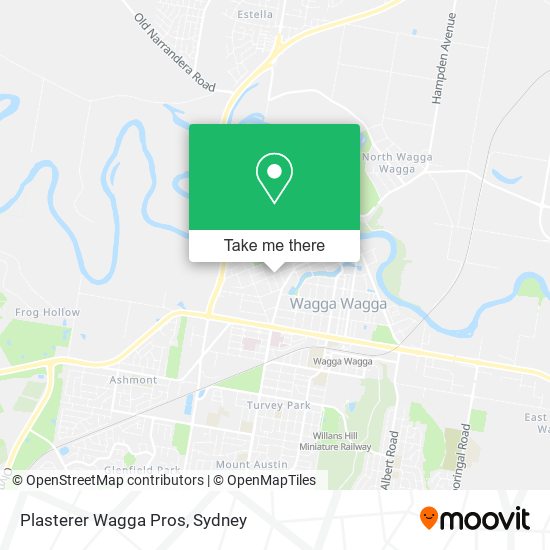 Plasterer Wagga Pros map