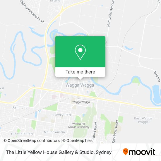The Little Yellow House Gallery & Studio map