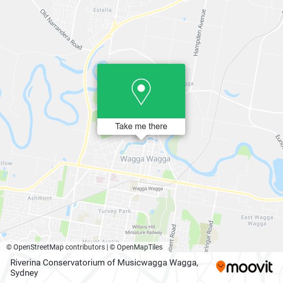 Riverina Conservatorium of Musicwagga Wagga map