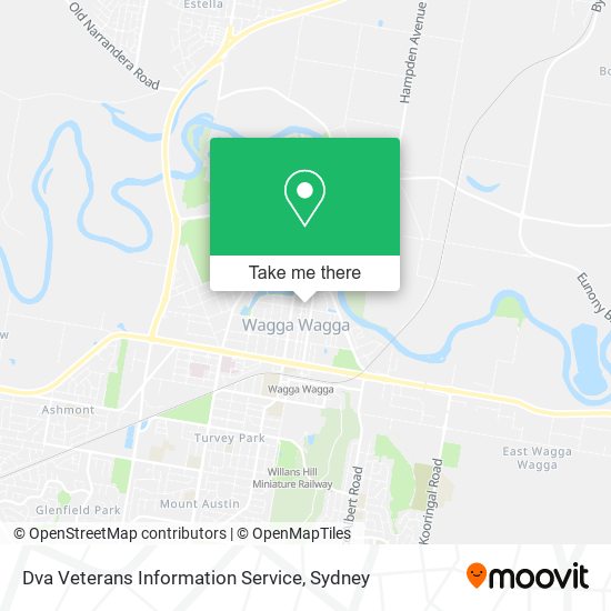Dva Veterans Information Service map